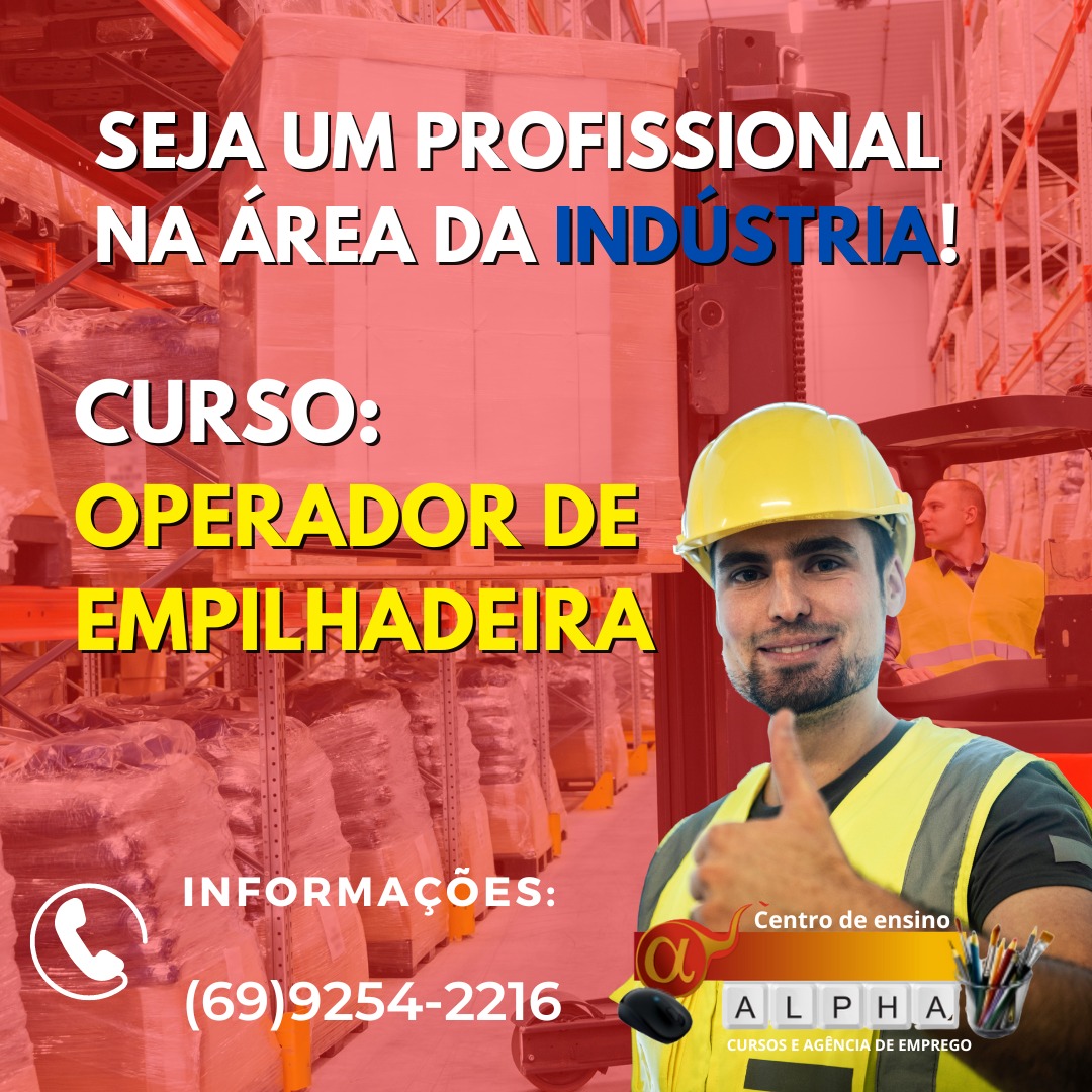 Central de Cursos Curso de operador de empilhadeira